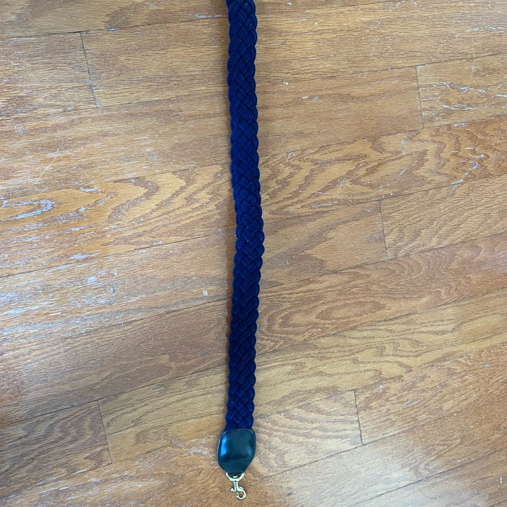 Braided Navy Blue Women's Belt